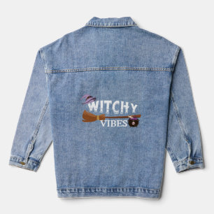 Witchy October Vibes Vibes T - Shirt Halloween T-S Jeansjacke