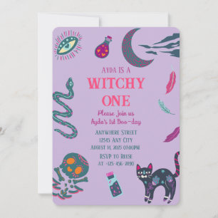 Witchy One Halloween Einladung