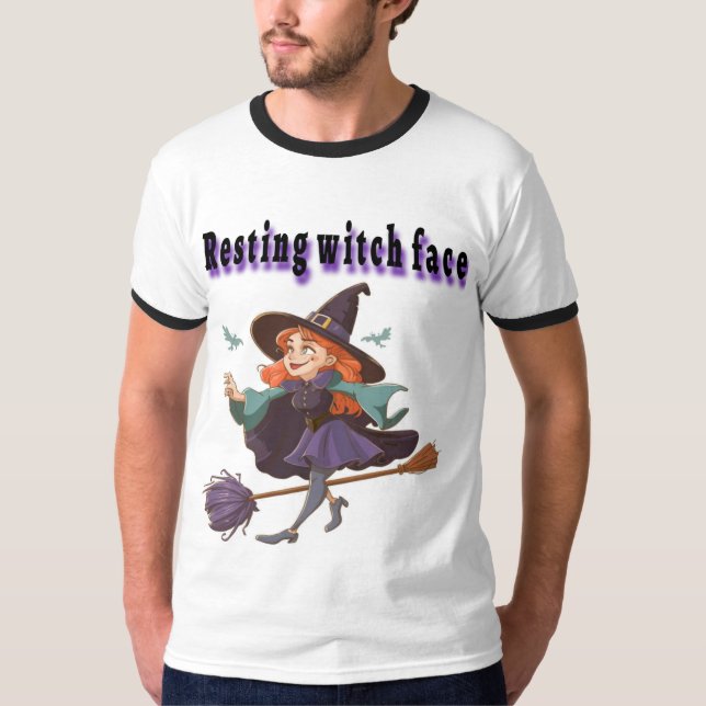 Witchy Spaß T - Shirt - Spaß und Magisches Design (Vorderseite)