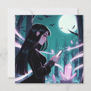 Witchy Themed Birthday Party Einladung