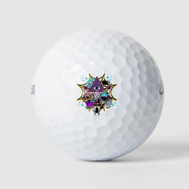 Witchy Vibes and Spiders Golfball (Vorderseite)