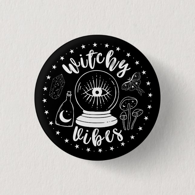 Witchy Vibes Button (Vorderseite)