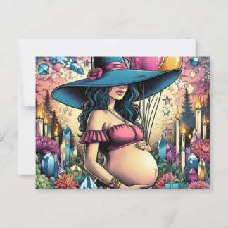 Witchy Vibes Preganacy Postkarte