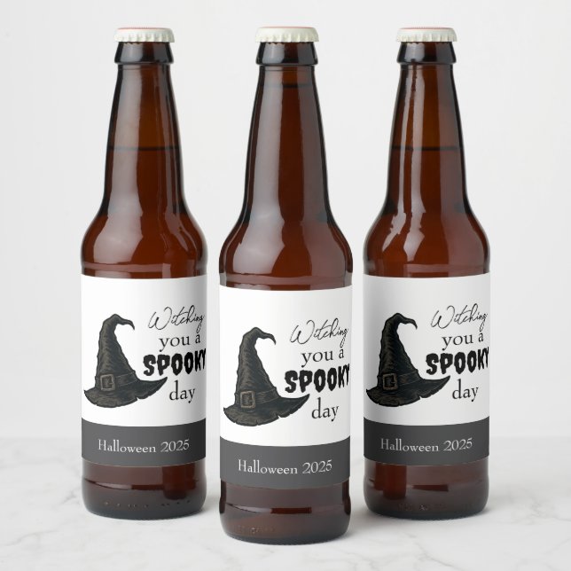 Witchy Vibes - Spooky & Stylish | Bierflaschenetikett (Flaschen)
