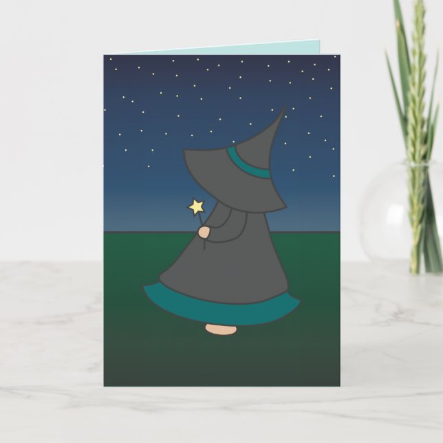Witchy Wendy Happy Birthday Grußkarte Karte (Vorderseite)