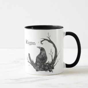 Witchy Wicca Pagan Crow Raven Tasse