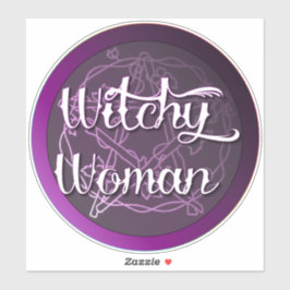 Witchy Woman Aufkleber