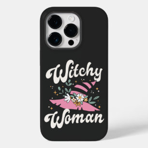 Witchy Woman Funny Pink Hexe Halloween Case-Mate iPhone 14 Pro Hülle