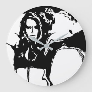 Witchy Woman Große Wanduhr