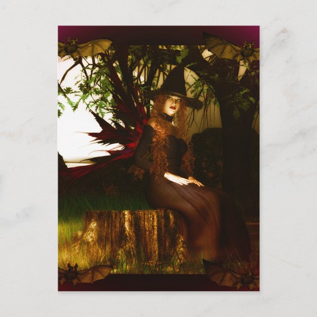 Witchy Woman Postkarte (Vorderseite)