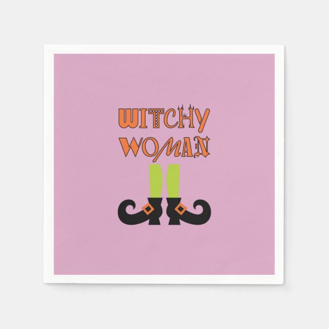 WITCHY WOMAN! SERVIETTE (Vorderseite)