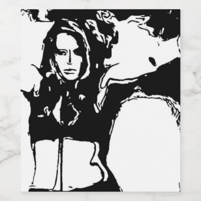 Witchy Woman Weinetikett (Einzelnes Label)