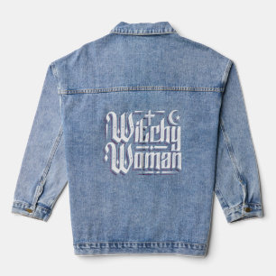 Witchy Woman Wicca Moon Jeansjacke