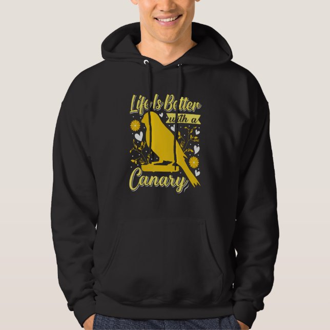 with a Canary Bird Canaries  Bird Hoodie (Vorderseite)