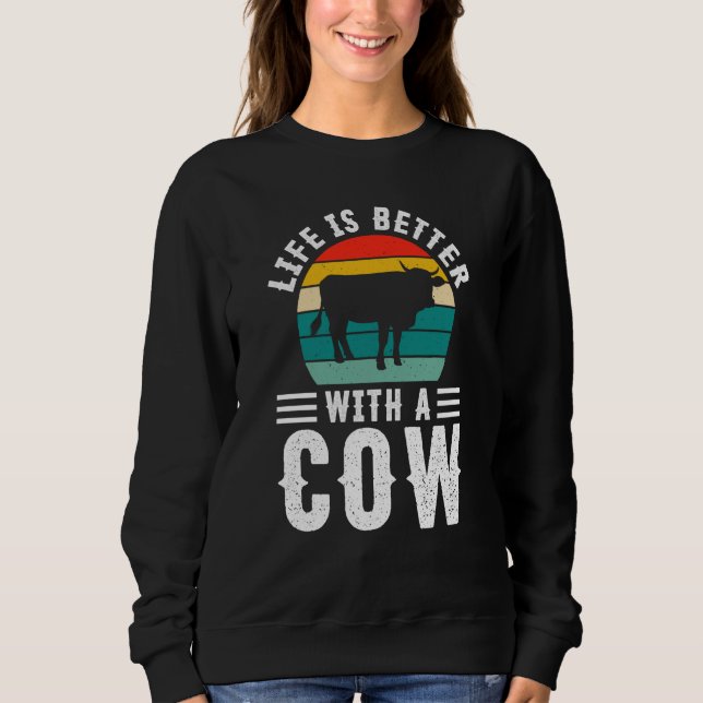 With A Cow Sweatshirt (Vorderseite)