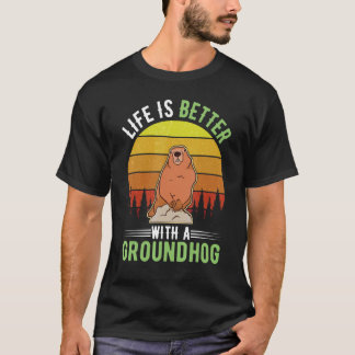 with a Groundhog Woodchuck Marmot T-Shirt