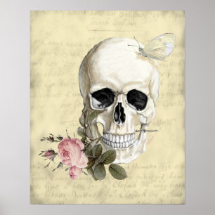 With a rose between my teeth poster