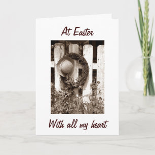 WITH ALL MY **HEART**-HAPPINESS AT "EASTER" FEIERTAGSKARTE