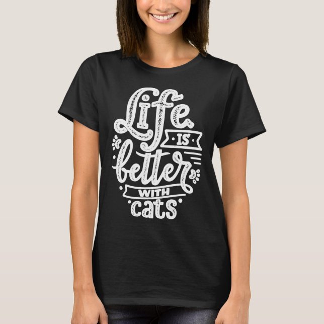 with Cats T-Shirt (Vorderseite)