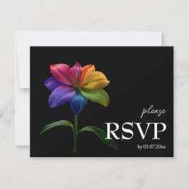 🌈 With Dietary choice RSVP Technicolor Love  Karte