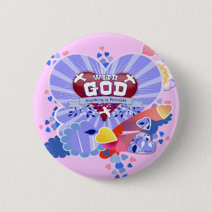 With God Hearts Button