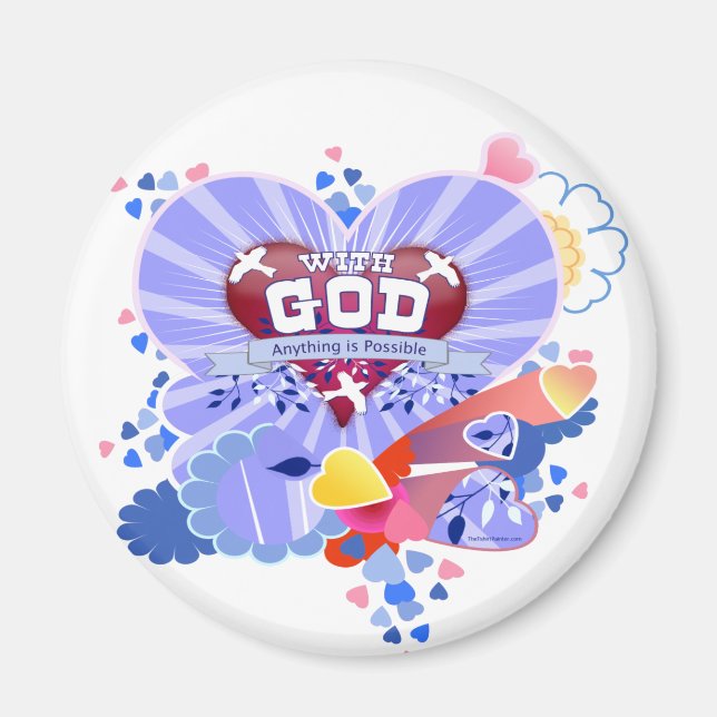 With God Hearts Magnet (Vorne)