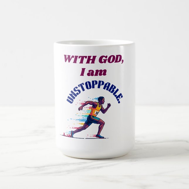With God, I'm Unstoppable Kaffeetasse (Mittel)