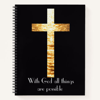 With God Spiral Notebook Journal