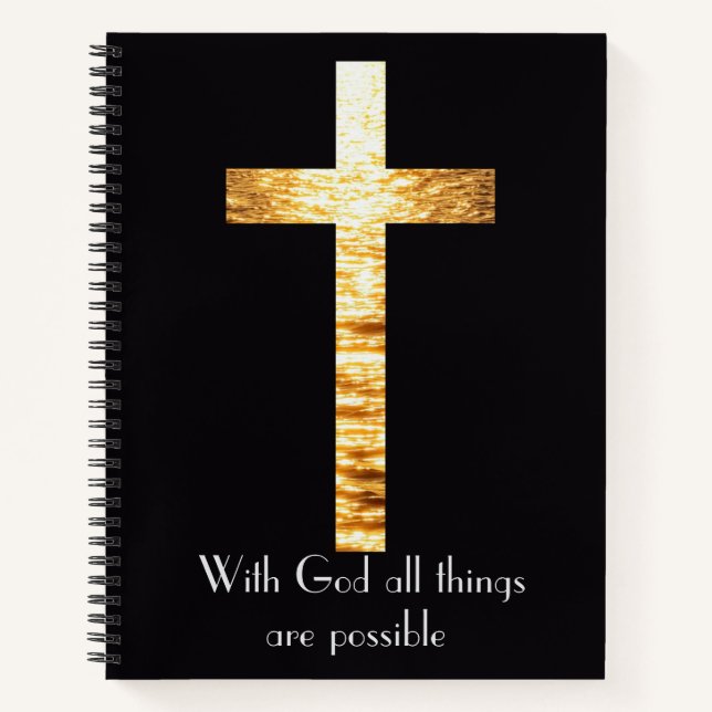 With God Spiral Notebook Journal Notizbuch (Vorderseite)