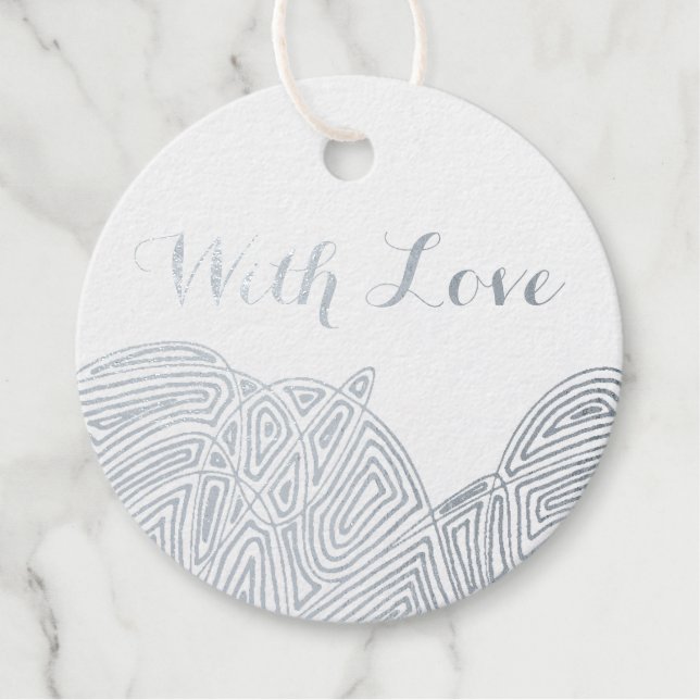 With Love - Flurry Geschenkanhänger (Vorderseite)
