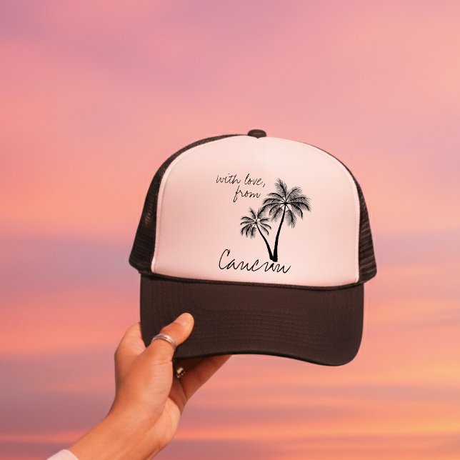 With Love From Destination Wedding Merch Truckerkappe (Ditch the expected wedding favors and gift your wedding guests something they'll actually use!)