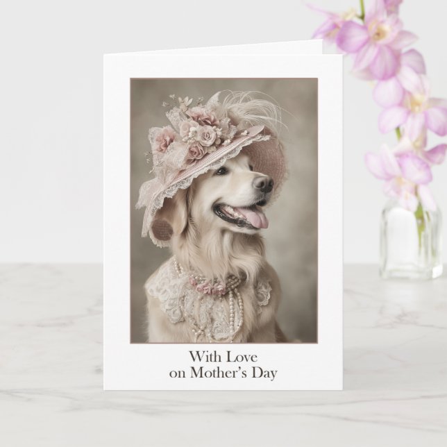 With Love, on Mother’s Day Karte (Orchidee)
