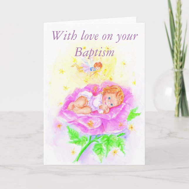 With love on your Baptism Karte (Vorderseite)