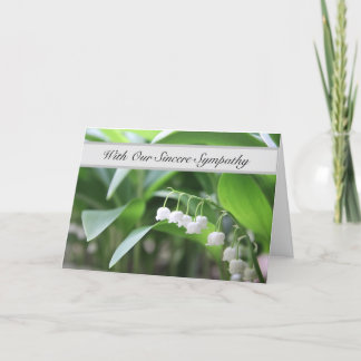 With Our Sincere Sympathy - Words Are Not Enough Karte