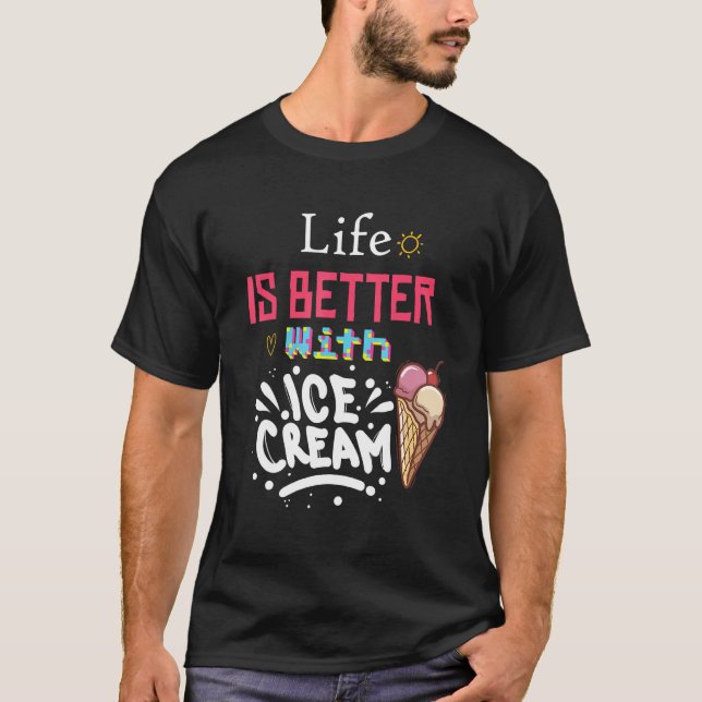 With Sprinkles Sweet Ice cream T-Shirt (Vorderseite)
