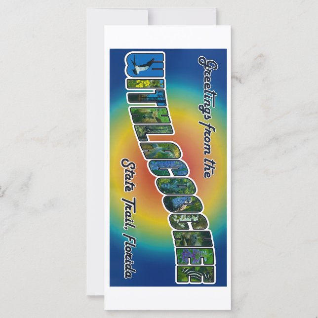 Withlacochee Staat Trail Grußkarte (Vorderseite)