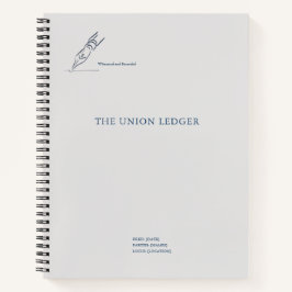 Witness pen- Minimalist Marriage Union Notebook Notizbuch
