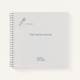 Witness pen- Minimalist Marriage Union Notebook Notizbuch