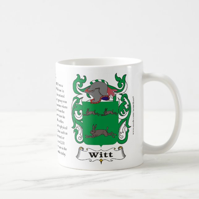Witt, die Geschichte, die Bedeutung und das Wappen Kaffeetasse (Rechts)