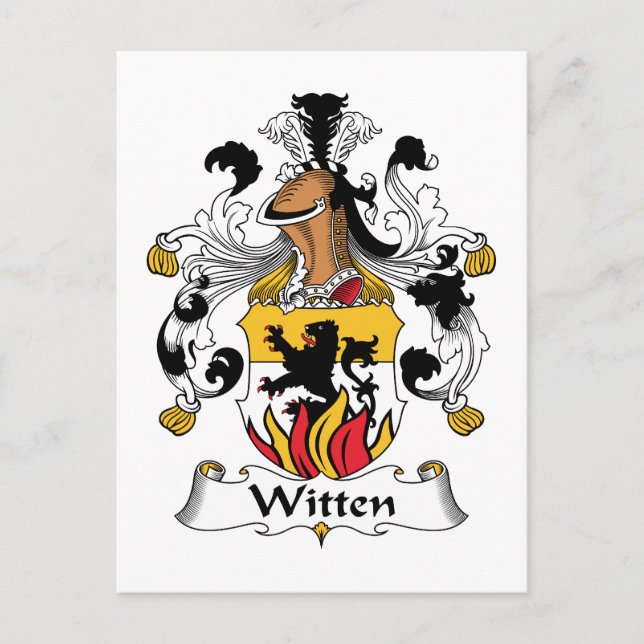 Witten Familienwappen Postkarte (Vorderseite)