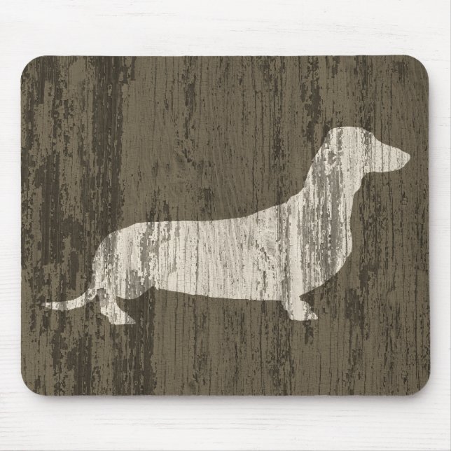 Witterungsbedingte Dackel Mousepad (Vorne)