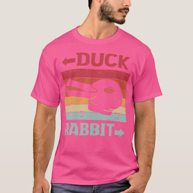 Wittgensteins Rabbit Duck Illusion Math Geek Physi T-Shirt (Vorderseite)