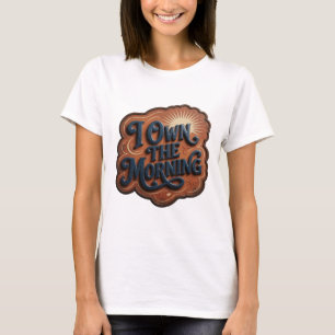 Witty Blue I BESITZE DEN MORGEN Statement Tee