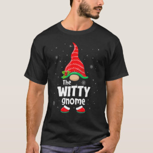 Witty Gnome Matching Family Group Weihnachts-Party T-Shirt