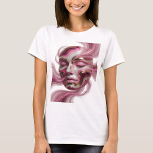 Witty Gold ABSTRACT ART Statement Design T-Shirt
