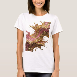 Witty Gold GOLDEN GLAMOUR 3D Text Kunst T-Shirt