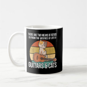 Witty Guitar Player Sprichwort Cat Owner Guitarist Kaffeetasse