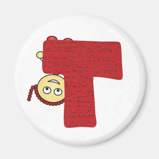 Witty Letter T Magnet (Vorne)