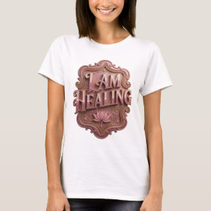 Witty Pink I AM HEALING Grafik T-Shirt