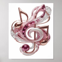 Witty Pink PINK MUSIKNOTEN Design